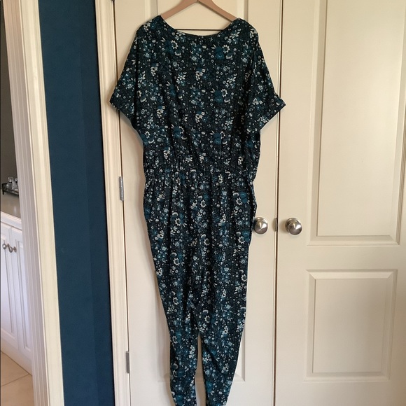 RAGA Eloise Jumpsuit Floral Green 2X - Picture 2 of 7
